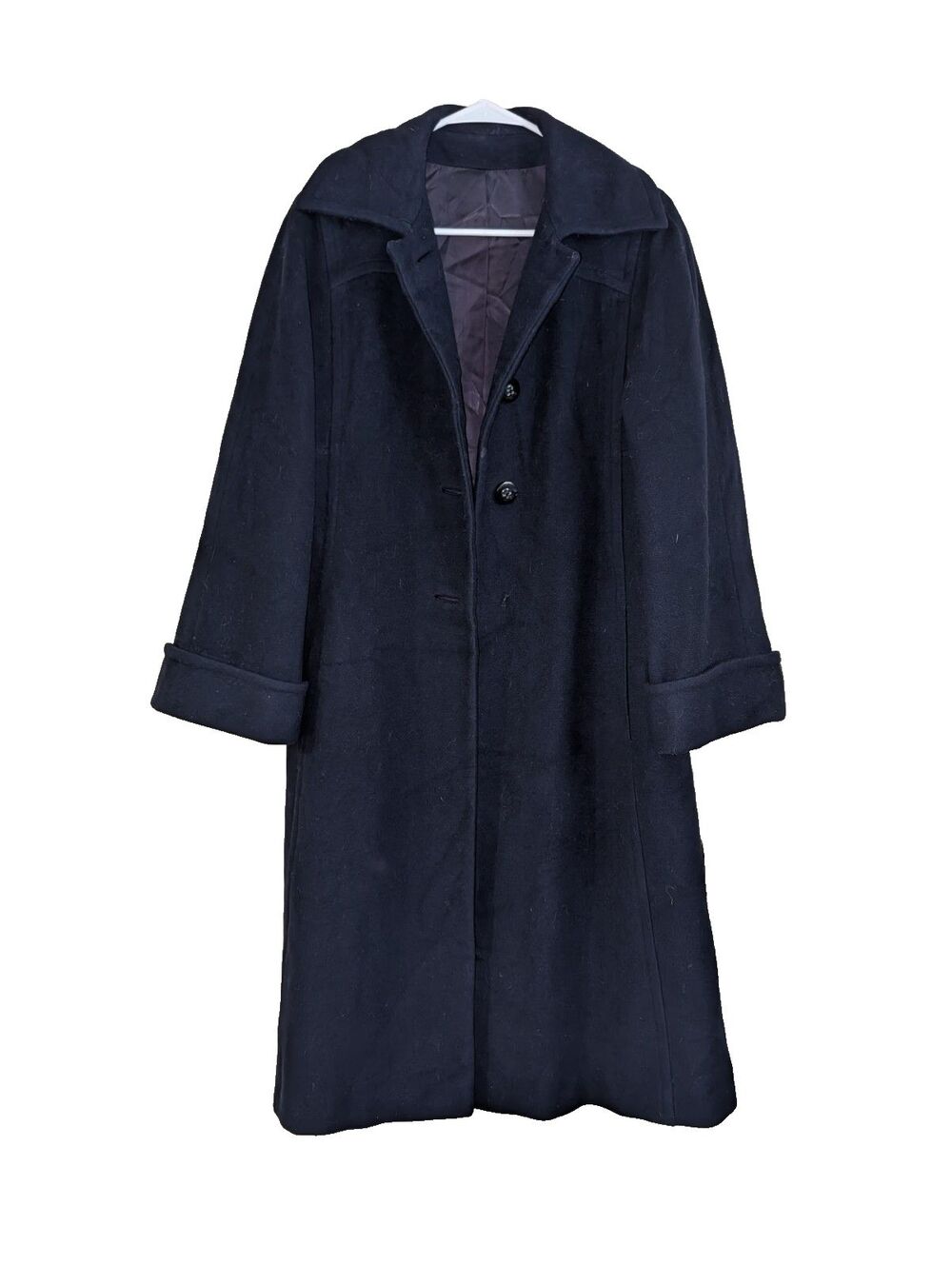Gallant 100% Cashmere Long Coat Black Women's Classic Winter Jacket